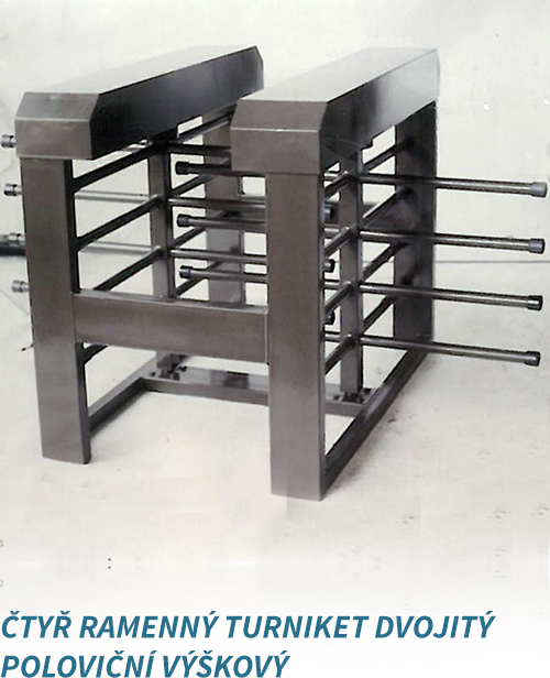 ctyr ramenny turniket dvojity polovicni vyskovy