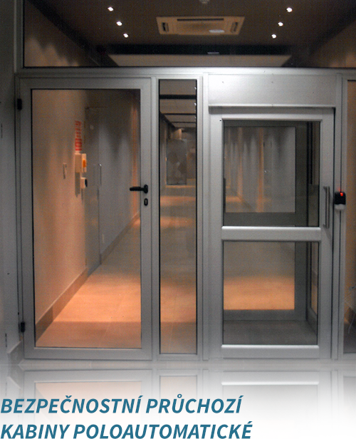 bezpecnostni pruchozi kabiny poloautomaticke