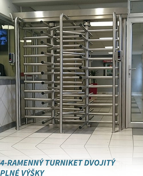 4 ramenny turniket dvojity plne vysky