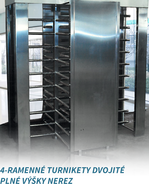 4 ramenne turnikety dvojite plne vysky nerez