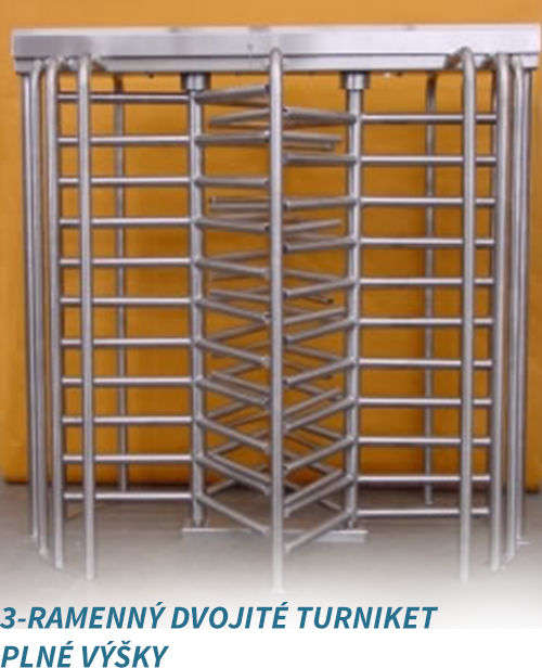 3 ramenny dvojite turniket plne vysky
